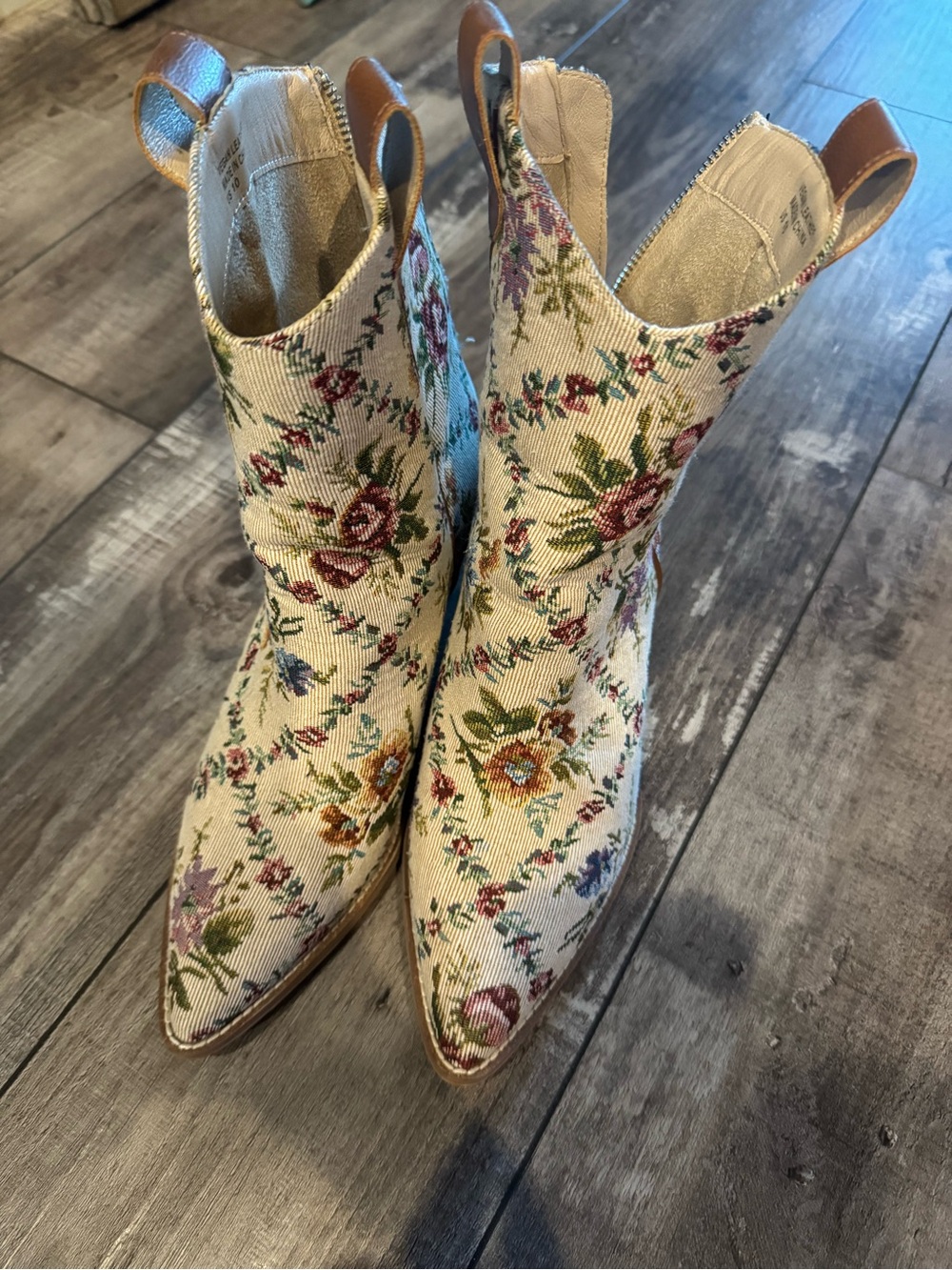 Brilee Floral Tapestry Boots